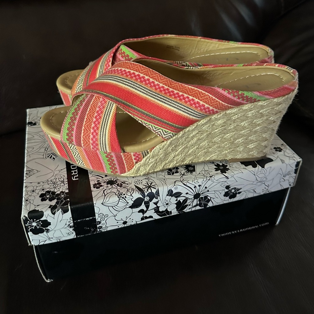 Colorful Wedge Sandals